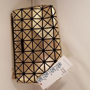 Kestrel Metallic Gold Clutch Bag NWT